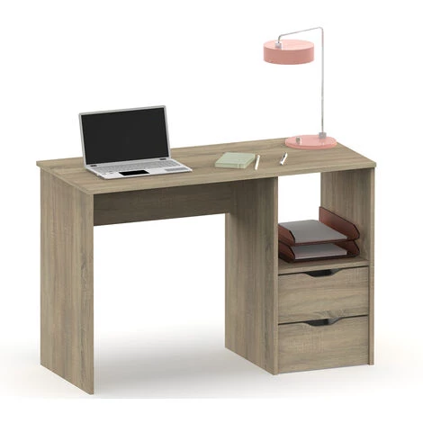 Bureau 2 Tiroirs Coloris Cambrian - Hauteur 76 X Longueur 115 X Profondeur 50 Cm -PEGANE- 4 Bureau 2 Tiroirs Coloris Cambrian - Hauteur 76 X Longueur 115 X Profondeur 50 Cm -PEGANE- – Image 2