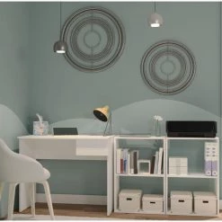 Bureau Avec Tiroir Coloris Blanc - Hauteur 75 X Longueur 90 X Profondeur 50 Cm -PEGANE- -France Bureau Soldes 2022 42853615 5