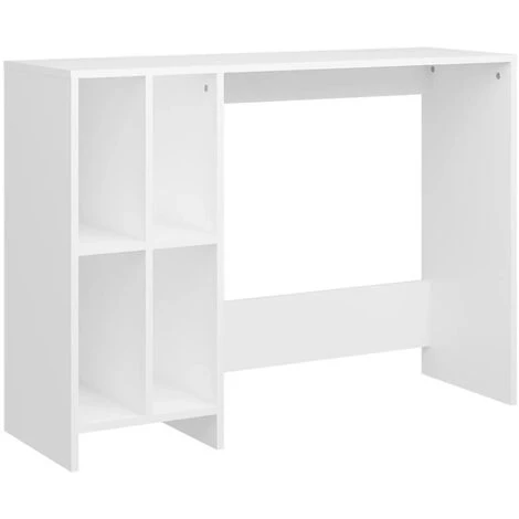 Bureau D'ordinateur Portable 102,5x35x75 Cm Aggloméré Blanc VidaXL 4 Bureau D'ordinateur Portable 102,5x35x75 Cm Aggloméré Blanc VidaXL – Image 2