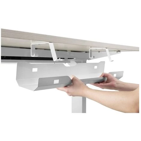 FROMM & STARCK Goulotte Passe-Câble Sous Bureau En Acier 5 Kg Max. 60 X 13 X 10 Cm Blanc - Blanc 6 FROMM & STARCK Goulotte Passe-Câble Sous Bureau En Acier 5 Kg Max. 60 X 13 X 10 Cm Blanc - Blanc – Image 4