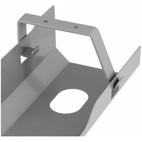 FROMM & STARCK Goulotte Passe-Câble Sous Bureau En Acier 5 Kg Max. 60 X 13 X 10 Cm Gris - Gris 4 FROMM & STARCK Goulotte Passe-Câble Sous Bureau En Acier 5 Kg Max. 60 X 13 X 10 Cm Gris - Gris – Image 2