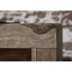 MASSIVMOEBEL24.DE Bureau 200x90 Palissandre Huilé Gris Taupe NATURE GREY #712 - Gris -France Bureau Soldes 2022 43589829 3