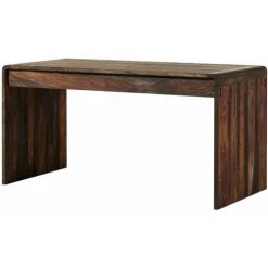 MASSIVMOEBEL24.DE Bureau 150x70 Palissandre Huilé Gris Taupe TAMBORA #782 - Gris -France Bureau Soldes 2022 43597453 4