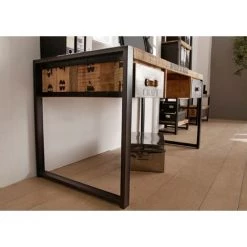 MASSIVMOEBEL24.DE Bureau 150x70 Manguier Brut Imprimé Bois Naturel FACTORY #124 - Nature -France Bureau Soldes 2022 43600416 3