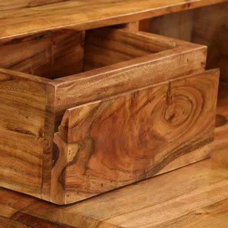 Topdeal Bureau Avec Tiroirs Bois Massif 88 X 50 X 90 Cm VDFF10968_FR 4 Topdeal Bureau Avec Tiroirs Bois Massif 88 X 50 X 90 Cm VDFF10968_FR – Image 2