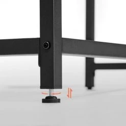 VASAGLE Bureau, Table, Poste De Travail, 120 X 60 X 75 Cm, pour Bureau, Salon, Chambre, Assemblage Simple, Métal, Style Industriel, Marron Rustique Et Noir par SONGMICS LWD039B01 - Marron Rustique Et Noir -France Bureau Soldes 2022 43992710 4