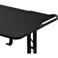 ORGANNICE Table De Jeu, Table De Jeu Avec éclairage LED Et Support Pour Casque, Pour E-sport, Grande Table D'ordinateur De Jeu Avec Télécommande, Surface De Table 120 X 60 Cm - Noir -France Bureau Soldes 2022 44089988 3
