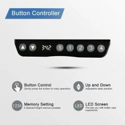 GOPLUS Table De Bureau ?lectrique Réglable En Hauteur 77-137CM,Bureau Assis-Debout à 2 ?tages, Avec Moteur, Table Informatique De 2 Couches Avec Support De Moniteur (Noir) 9 GOPLUS Table De Bureau ?lectrique Réglable En Hauteur 77-137CM,Bureau Assis-Debout à 2 ?tages, Avec Moteur, Table Informatique De 2 Couches Avec Support De Moniteur (Noir) -France Bureau Soldes 2022 44770820 3