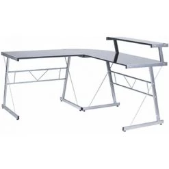 KOKOON DESIGN Bureau D'angle Design Delo Noir Noir - Noir