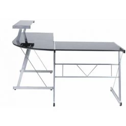 KOKOON DESIGN Bureau D'angle Design Delo Noir Noir - Noir -France Bureau Soldes 2022 450818 3