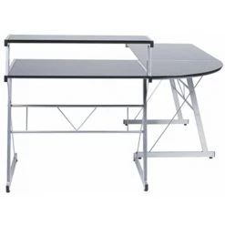 KOKOON DESIGN Bureau D'angle Design Delo Noir Noir - Noir -France Bureau Soldes 2022 450818 4