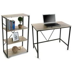 Versa Skien Bureau Informatique Table D'étude Pour Ordinateur, 75x50x90cm - Marron 8 Versa Skien Bureau Informatique Table D'étude Pour Ordinateur, 75x50x90cm - Marron -France Bureau Soldes 2022 45297708 3