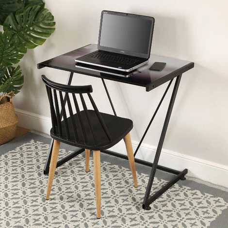 Versa Lago Bureau Informatique Table D'étude Pour Ordinateur, 76x51x76cm - Noir 4 Versa Lago Bureau Informatique Table D'étude Pour Ordinateur, 76x51x76cm - Noir – Image 2