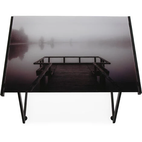 Versa Lago Bureau Informatique Table D'étude Pour Ordinateur, 76x51x76cm - Noir 5 Versa Lago Bureau Informatique Table D'étude Pour Ordinateur, 76x51x76cm - Noir – Image 3