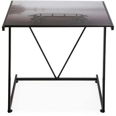 Versa Lago Bureau Informatique Table D'étude Pour Ordinateur, 76x51x76cm - Noir 6 Versa Lago Bureau Informatique Table D'étude Pour Ordinateur, 76x51x76cm - Noir – Image 4