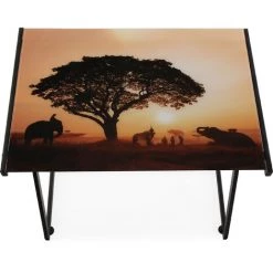 Versa Safari Bureau Informatique Table D'étude Pour Ordinateur, 76x51x76cm - Noir -France Bureau Soldes 2022 45297848 3