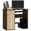 HUCOCO TORPE - Bureau Informatique Style Moderne - 90x74x50 - 1 Porte+1 Tiroir - Sonoma -France Bureau Soldes 2022 45739485 1