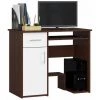 HUCOCO TORPE - Bureau Informatique Style Moderne - 90x74x50 - 1 Porte+1 Tiroir - Blanc -France Bureau Soldes 2022 45741087 1