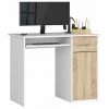 HUCOCO TORPE - Bureau Informatique Style Moderne - 90x74x50 - 1 Tiroir +1 Porte - Sonoma -France Bureau Soldes 2022 45742209 1