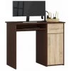 HUCOCO TORPE - Bureau Informatique Style Moderne - 90x74x50 - 1 Porte+1 Tiroir - Sonoma