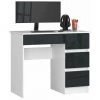 HUCOCO MIR - Bureau Informatique Style Moderne - 90x77x50 - 4 Tiroirs Pratiques - Gris -France Bureau Soldes 2022 45742337 1