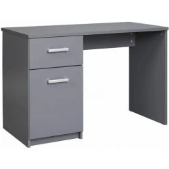 ALTOBUY ZEINE - Bureau 1 Porte 1 Tiroir Coloris Gris Graphite - Gris -France Bureau Soldes 2022 45750773 4