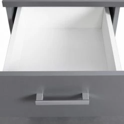 ALTOBUY ZEINE - Bureau 1 Porte 1 Tiroir Coloris Gris Graphite - Gris -France Bureau Soldes 2022 45750773 5