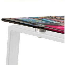 YESDEKO Bureau Verre Trempé Jaune 120cm New York -France Bureau Soldes 2022 45752805 4