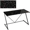 YESDEKO Bureau En Verre Trempé Ardoise Noir 120x60cm Math -France Bureau Soldes 2022 45753364 1