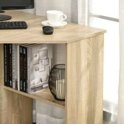 MH Bureau Informatique D’angle Contemporain COLOMBE Chêne -France Bureau Soldes 2022 45779619 5