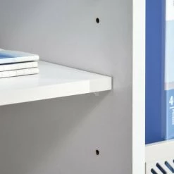 MH Meuble à Roulette CHICAGO Noir Et Blanc -France Bureau Soldes 2022 45779654 3