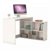 DANSMAMAISON Bureau D'angle 4 Niches Blanc - DIDEROT - L 112 X L 100 X H 77 Cm - Blanc 2 DANSMAMAISON Bureau D'angle 4 Niches Blanc - DIDEROT - L 112 X L 100 X H 77 Cm - Blanc -France Bureau Soldes 2022 45792487 1