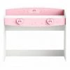 DANSMAMAISON Bureau 1 Tiroir Blanc/Rose - FIONA - L 110 X L 50 X H 91 Cm - Rose -France Bureau Soldes 2022 45792695 1