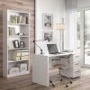DANSMAMAISON Bureau 3 Tiroirs - Blanc - LUCY - L 138 X L 60 X H 74 Cm - Blanc -France Bureau Soldes 2022 45792910 1