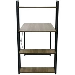 Table De Bureau Avec étagère En Fer Noir - Longueur 120 X Largeur 64 X Hauteur 120 Cm -PEGANE- 8 Table De Bureau Avec étagère En Fer Noir - Longueur 120 X Largeur 64 X Hauteur 120 Cm -PEGANE- -France Bureau Soldes 2022 45838846 3