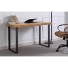 Table De Bureau Coloris Chêne Nordique / Pieds Noir - Longueur 120 X Largeur 60 X Hauteur 73 Cm -PEGANE- -France Bureau Soldes 2022 45839107 1
