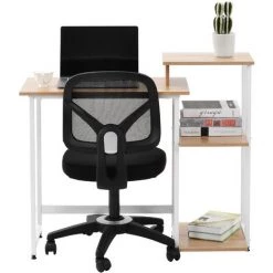 ORGANNICE Bureau Ordinateur Bureau Pc Table De Travail Pour Bureau Salon école, Cadre En Métal - Naturel 10 ORGANNICE Bureau Ordinateur Bureau Pc Table De Travail Pour Bureau Salon école, Cadre En Métal - Naturel -France Bureau Soldes 2022 45951555 4