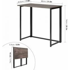 Homfa Bureau Table Pliante Table PC Table D'ordinateur Table De Bureau Table De Travail Simple -France Bureau Soldes 2022 45954628 4