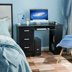 AICOK Bureau D'ordinateur Bureau à 3 Tiroirs Ordinateur Portable PC Dressing Écriture Table D'étude Poste De Travail 10 AICOK Bureau D'ordinateur Bureau à 3 Tiroirs Ordinateur Portable PC Dressing Écriture Table D'étude Poste De Travail -France Bureau Soldes 2022 46223151 4