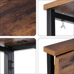 AICOK Bureau Pliable Pour Ordinateur Table De Travail Vintage Table D’Ordinateur Pour Salon Salle De Jeux En BoisDesign Industriel 98x47,5x75cm 11 AICOK Bureau Pliable Pour Ordinateur Table De Travail Vintage Table D’Ordinateur Pour Salon Salle De Jeux En BoisDesign Industriel 98x47,5x75cm -France Bureau Soldes 2022 46223246 5