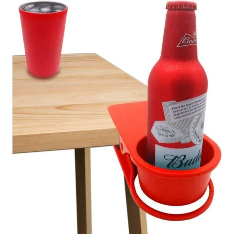 Kueatily Clip Porte-gobelet Pour Bureau à Domicile (rouge) 4 Kueatily Clip Porte-gobelet Pour Bureau à Domicile (rouge) – Image 2