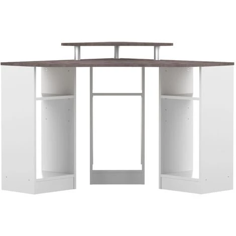 SYMBIOSIS - Bureau D'angle CORNER Blanc Et Béton - Bianco E Cemento 3 SYMBIOSIS - Bureau D'angle CORNER Blanc Et Béton - Bianco E Cemento