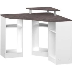 SYMBIOSIS - Bureau D'angle CORNER Blanc Et Béton - Bianco E Cemento 7 SYMBIOSIS - Bureau D'angle CORNER Blanc Et Béton - Bianco E Cemento -France Bureau Soldes 2022 46476197 3