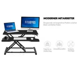 FITUEYES Bureau Assis Debout Petit Brun 32''/80cm SD308002WE -France Bureau Soldes 2022 46488306 3