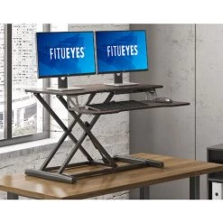 FITUEYES Bureau Assis Debout Petit Brun 32''/80cm SD308002WE -France Bureau Soldes 2022 46488306 5