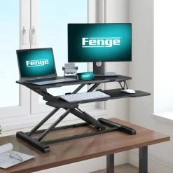 Fenge Bureau Assis Debout Moyen Noir 32''/80cm SD315001WB -France Bureau Soldes 2022 46488336 5