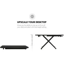 FITUEYES Bureau Assis Debout Grand Noir 31''/78,5cm SD108001MB -France Bureau Soldes 2022 46488458 4