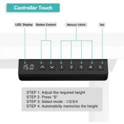 Fenge Bureau électrique Réglable En Hauteur 110 * 60cm (Cadre Noir Et Bureau Marron) 10 Fenge Bureau électrique Réglable En Hauteur 110 * 60cm (Cadre Noir Et Bureau Marron) -France Bureau Soldes 2022 46488691 4