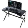 CLP Table Gaming LED Lewiston Avec Cadre Et Pieds En Tubes D'acier Rouge