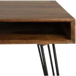 WOMO DESIGN Table D'ordinateur Industriel Plateau Bois Sheesham Pieds En Acier 110x76x60 Cm -France Bureau Soldes 2022 46568270 3